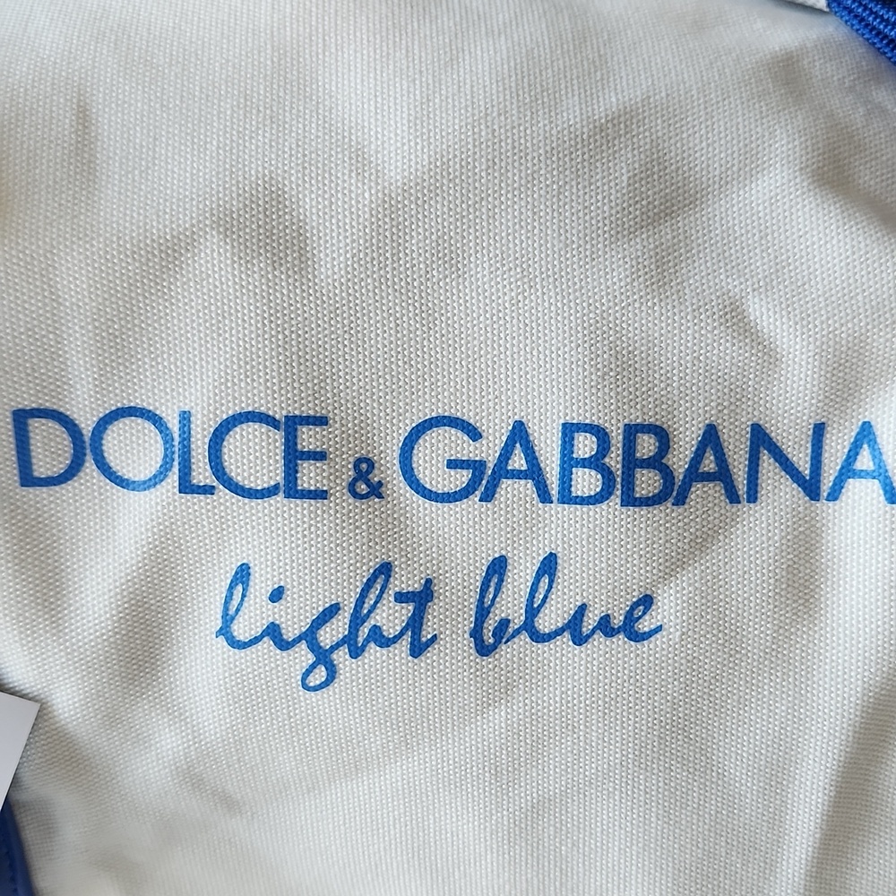 NWT Dolce & Gabbana Light Blue and White Duffel Bag - Picture 2 of 11